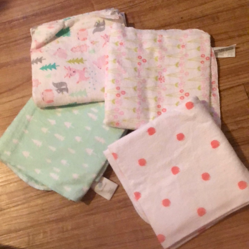 Baby girl swaddles
